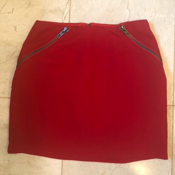 Skirt LOT of 2, Very J, BCBG, Navy, Red, Szs S & 0 - Picture 3 of 16